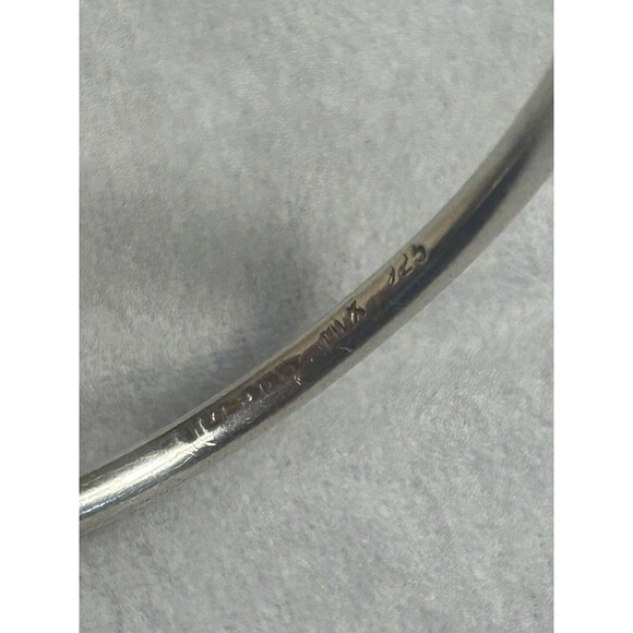 Tiffany & Co Return to Tiffany Heart Tag 925 Silver Bangle 2.5” Medium - Picture 10 of 16